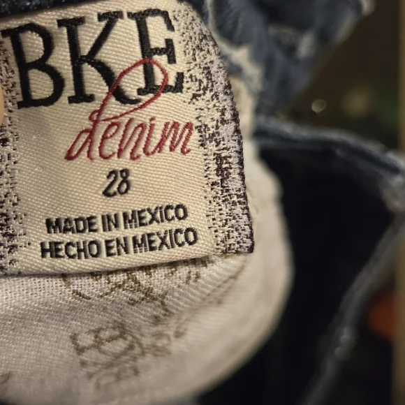 BKE Starlite Womens Flare Stretch Dark Wash Jeans Sz 28 - Picture 10 of 11